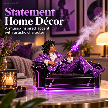 🎸 Purple Rockstar Mist Diffuser – Guitar-Shaped Humidifier with LED Mood Lighting, Unique Music-Inspired Home Décor & Gift