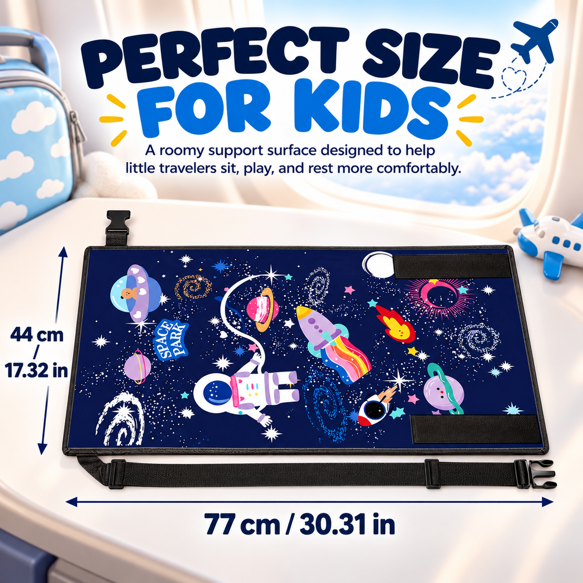 ✈️😴Airplane Seat Extender for Kids | Foldable Travel Footrest