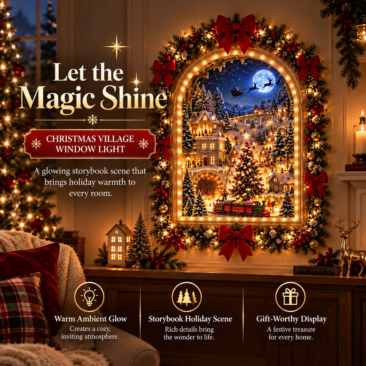 🎄 The Christmas Portal™ – Animated Christmas Village ✨