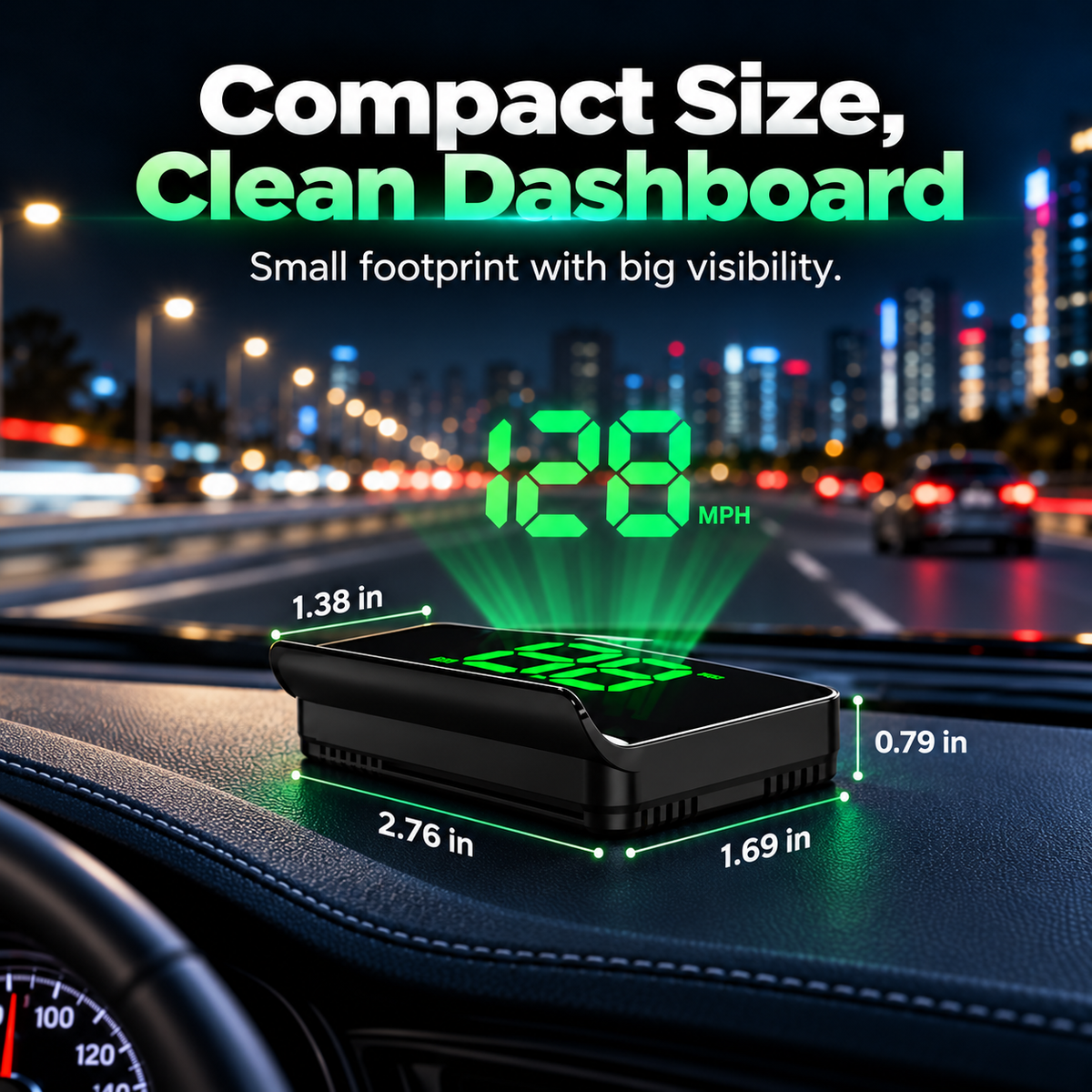 🚗 Smart HUD Speedometer – Upgrade Your Car With A Clear Windshield Speed Display