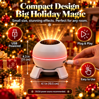 🎄 50% OFF Christmas Projection Night Light ✨ Create A Magical Holiday Wonderland At Home