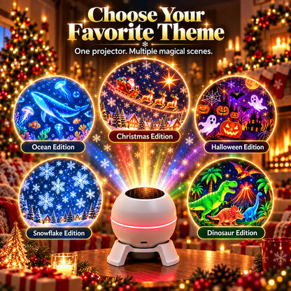 🎄 50% OFF Christmas Projection Night Light ✨ Create A Magical Holiday Wonderland At Home