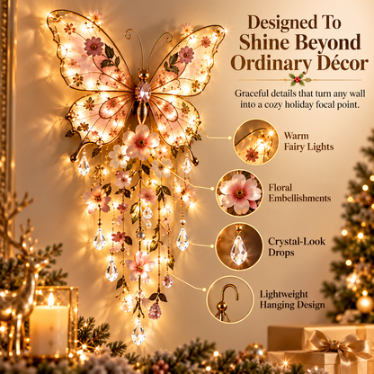 Lighted Nativity Angel Wings Wall Decor | Christmas LED
