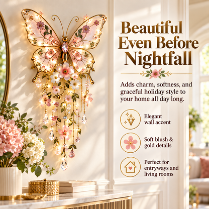 Lighted Nativity Angel Wings Wall Decor | Christmas LED