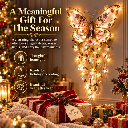 Lighted Nativity Angel Wings Wall Decor | Christmas LED