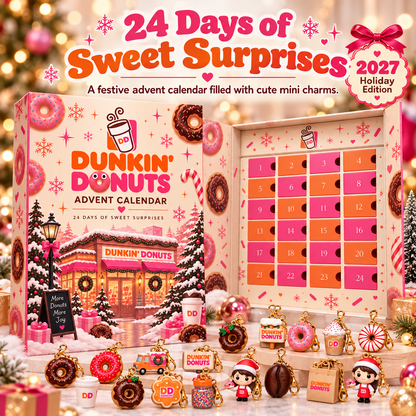🍩 Dunkin' Donuts 2027 Advent Calendar – 24 Days of Sweet Surprise Charms