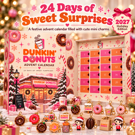 🍩 Dunkin' Donuts 2027 Advent Calendar – 24 Days of Sweet Surprise Charms