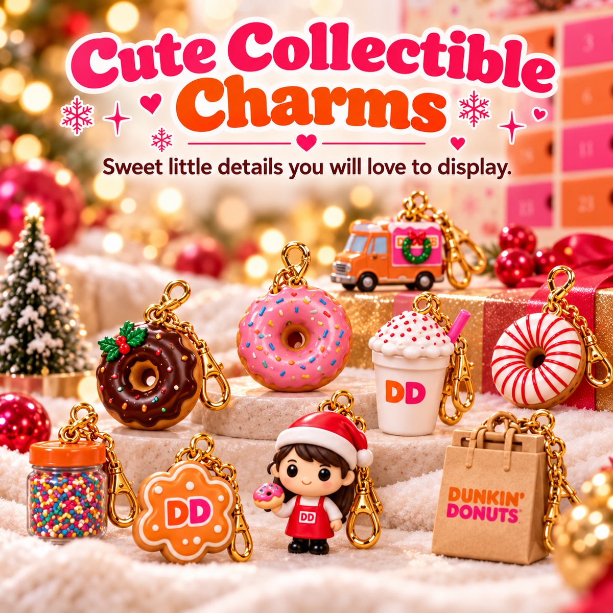 🍩 Dunkin' Donuts 2027 Advent Calendar – 24 Days of Sweet Surprise Charms