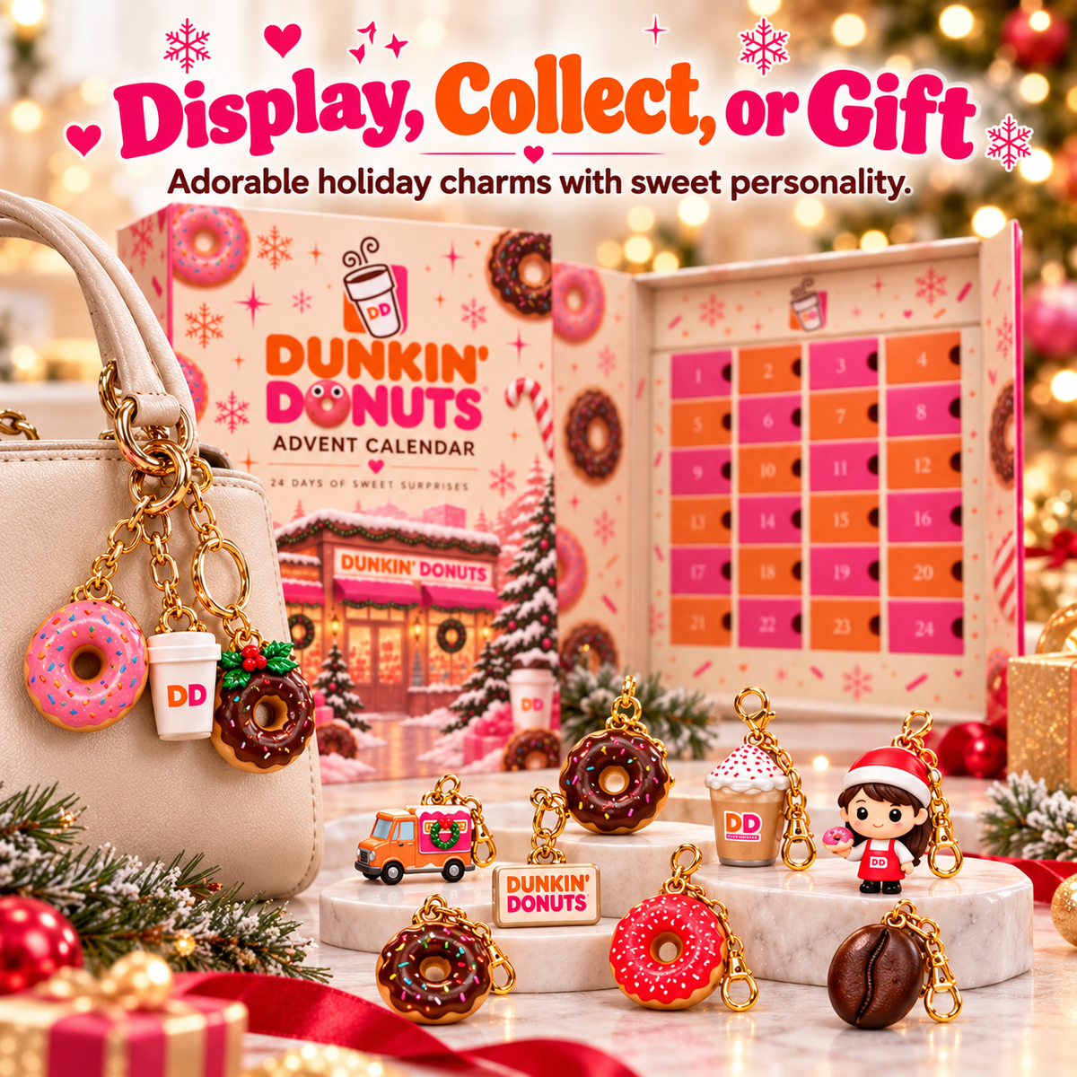 🍩 Dunkin' Donuts 2027 Advent Calendar – 24 Days of Sweet Surprise Charms