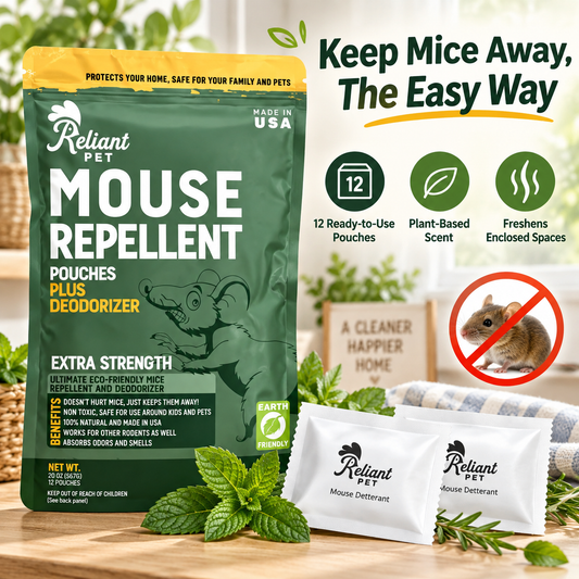 🐭🐭12-Pack Mouse Repellent Pouches – Easy-to-Use Rodent Deterrent for Cars, Garages & Home