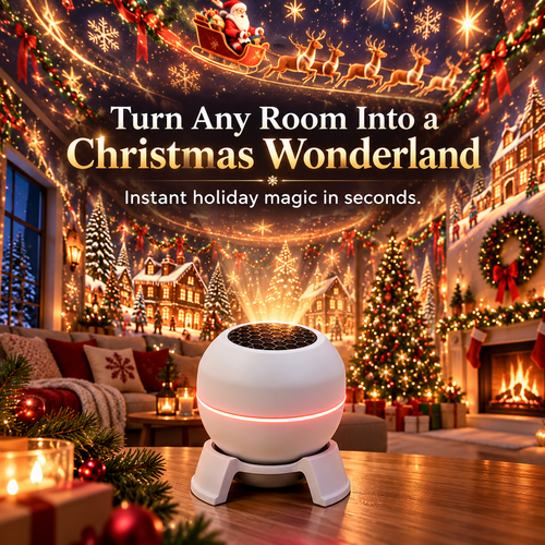 🎄✨ Magical Christmas Projection Night Light – Transform Any Room Into a Holiday Wonderland 🌟