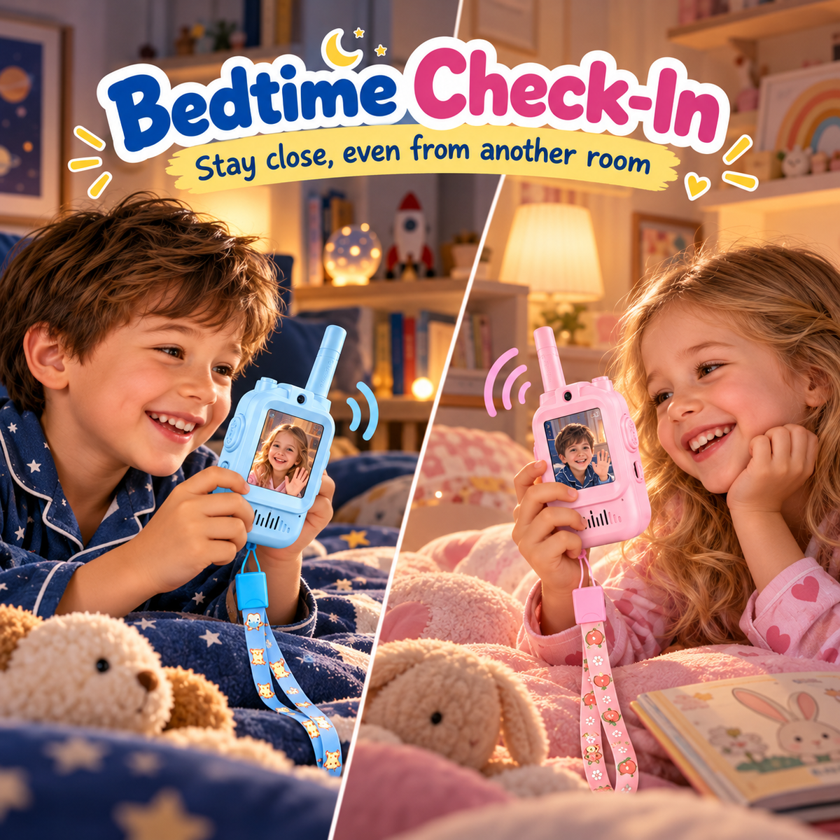 Kids Video Walkie Talkies – See, Talk & Play with 2-Way HD Video Communication