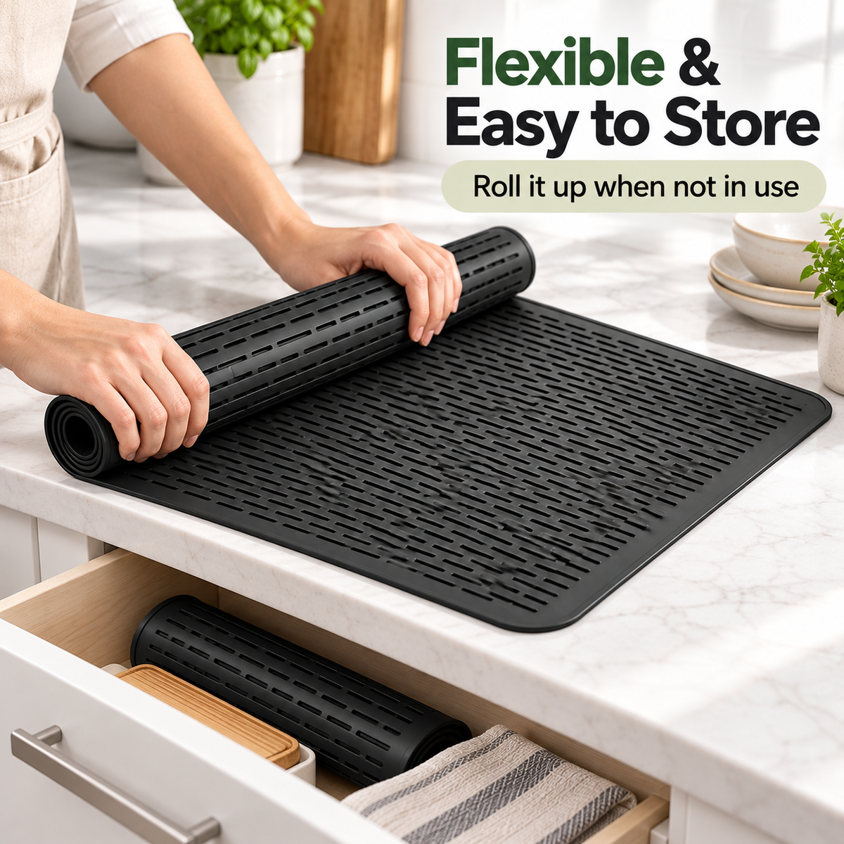 🔥Multi-Purpose Silicone Stove Top Cover – Non-Slip Glass Cooktop Protector, Extra Counter Space & Kitchen Drying Mat