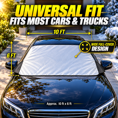 Weatherforce 365 All-Season Windshield Cover – Reversible Snow, Ice & Sun Protector with Magnetic Windproof Design