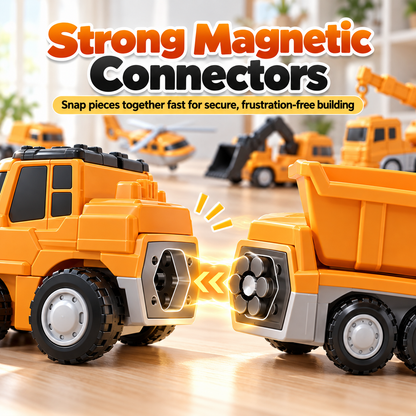 🔥Magnetic Transform Engineering Car Toy🎁Free shipping