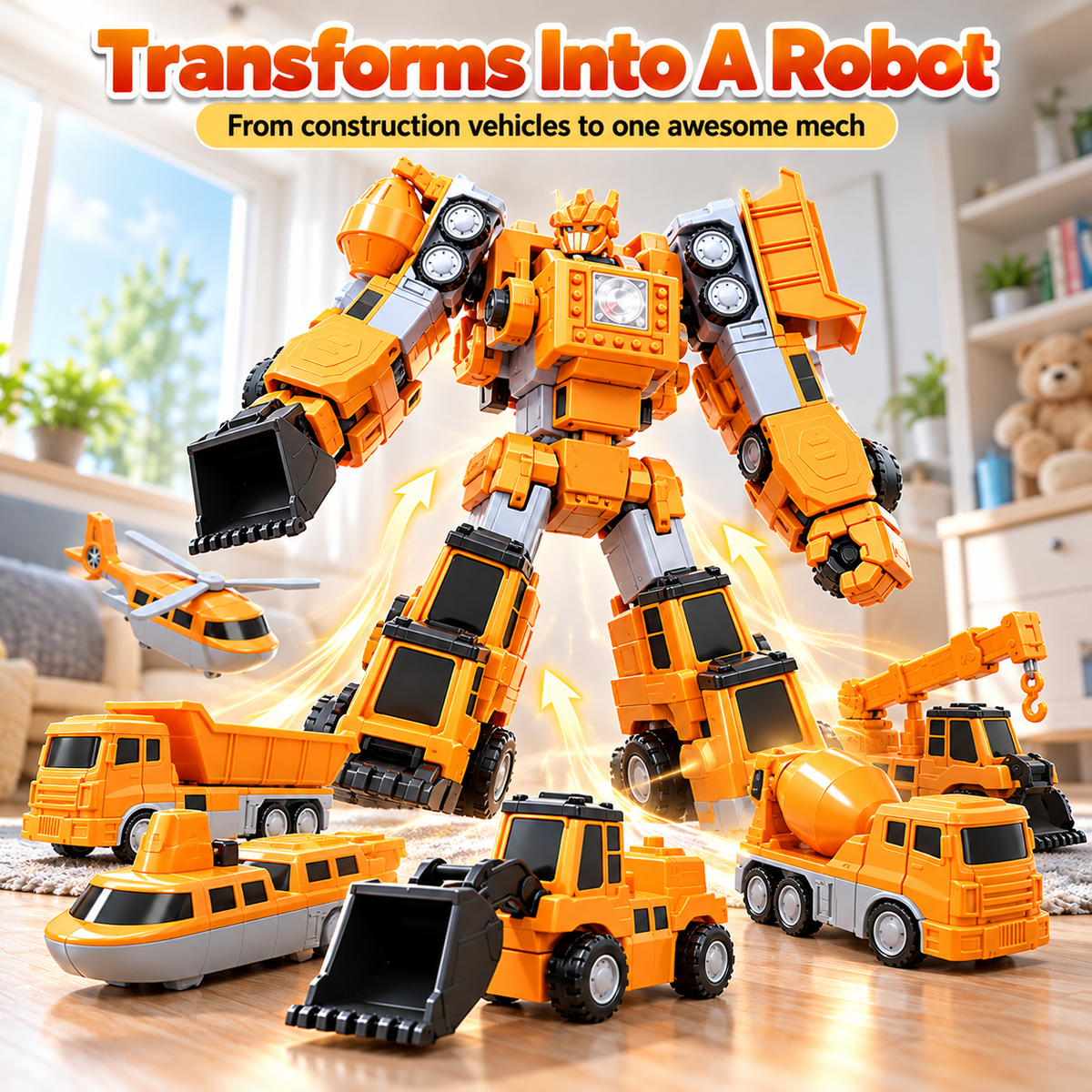 🔥Magnetic Transform Engineering Car Toy🎁Free shipping