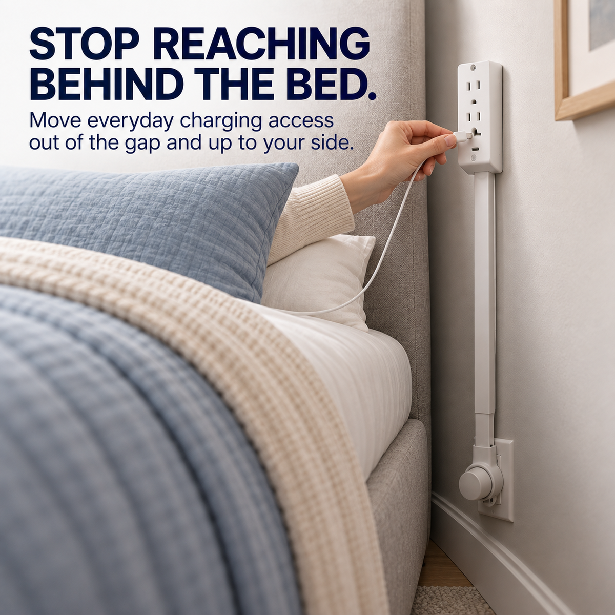 Rotating wall outlet extender