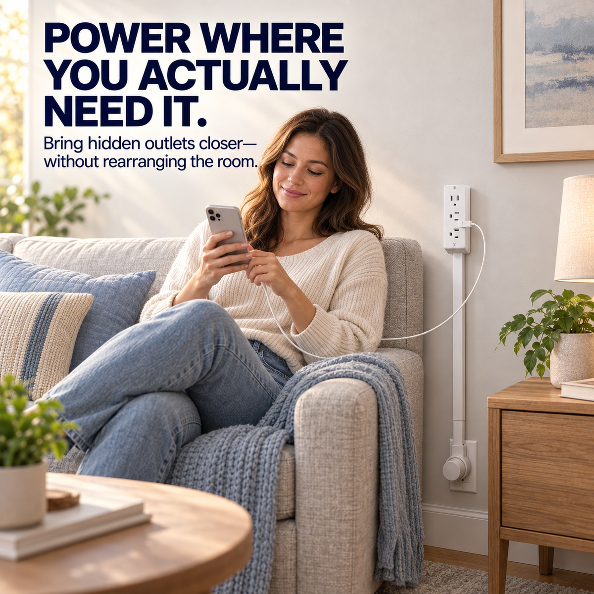 Rotating wall outlet extender
