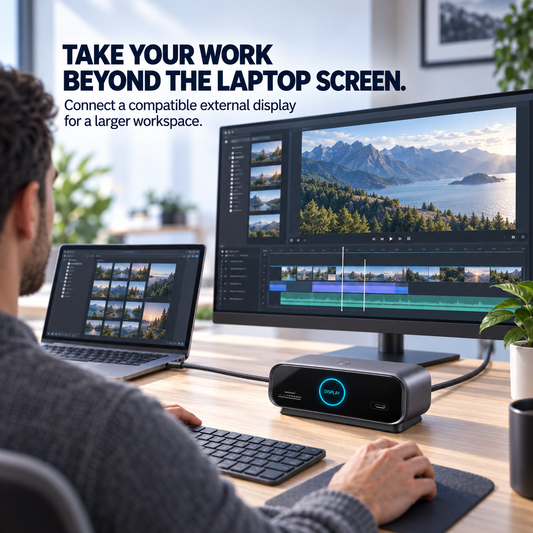 📲 Smart Display USB-C Docking Station – One Cable, A Complete Desktop Setup