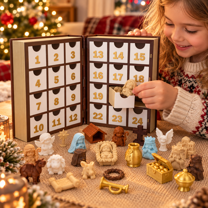 🎄📖 24-Day Bible Advent Calendar – 24 Miniatures, Scripture & Christmas Countdown ✨
