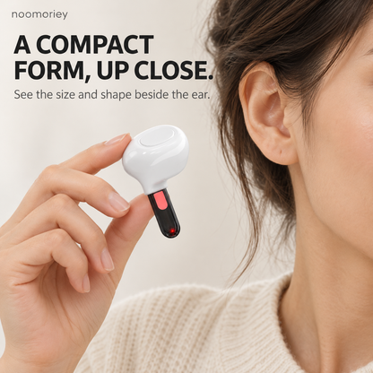 660nm Red Light Ear Device – Compact, Lightweight Design with 7-Minute Auto Shutoff