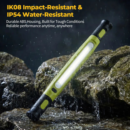 🔦 USB-C Rechargeable COB Work Light – Magnetic Base, Hook & Clamp with 360° Rotation 🔧
