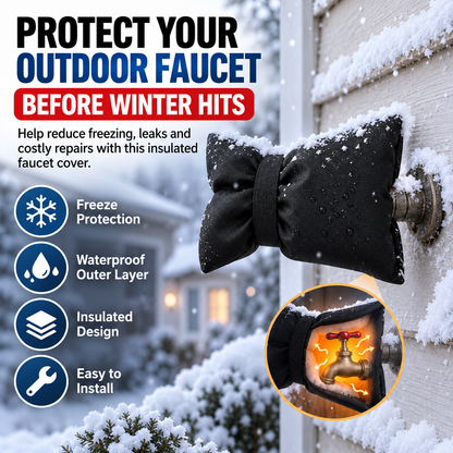 ❤️Insulated Outdoor Faucet Cover – Winter Freeze Protection