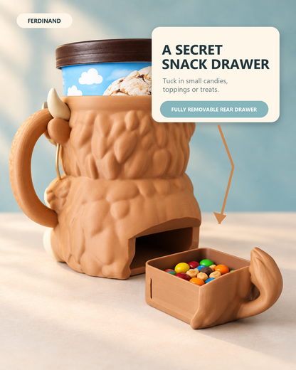 🐮🍺 Highland Cow Ice Pint Holder ❄️