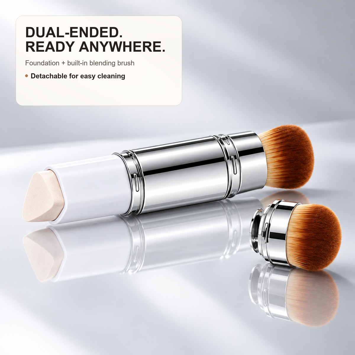 💄✨ Blanc Cover Cream Stick V White – Color-Changing Foundation Stick with Detachable Brush 🇰🇷