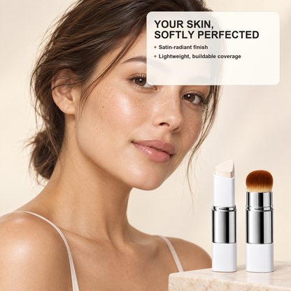 💄✨ Blanc Cover Cream Stick V White – Color-Changing Foundation Stick with Detachable Brush 🇰🇷