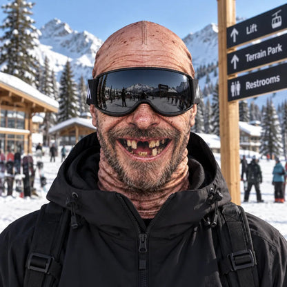 👴❄️ Funny 3D Old Man Face Balaclava – Winter Ski Mask & Party Accessory 🎭
