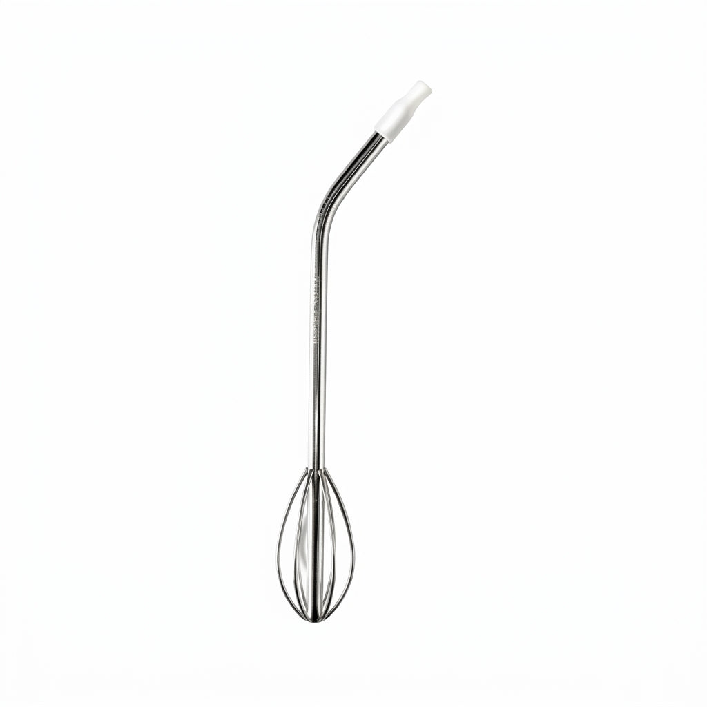 Reusable Metal Drinking Straws with Cleaning Brush – Stainless Steel Set