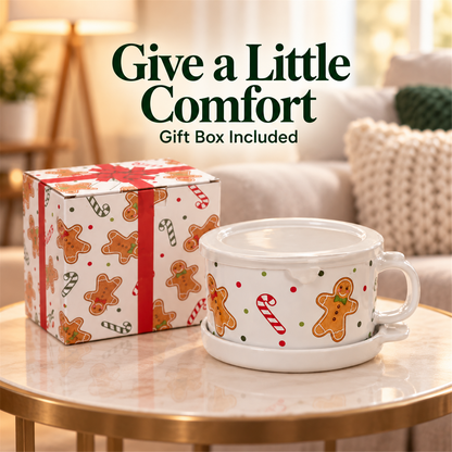 🎄 Cute Vintage Christmas Cartoon Ceramic Mug – Cozy Coffee & Tea Cup 🎁