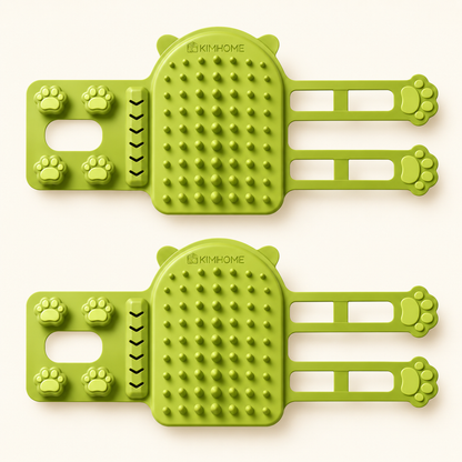 🐱 2-Pack Silicone Cat Self-Grooming Brushes – Corner-Mounted Grooming & Massage 🐾