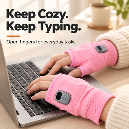 🧤 Heated Fingerless Gloves with Digital Display for Work & Everyday Comfort 🔥