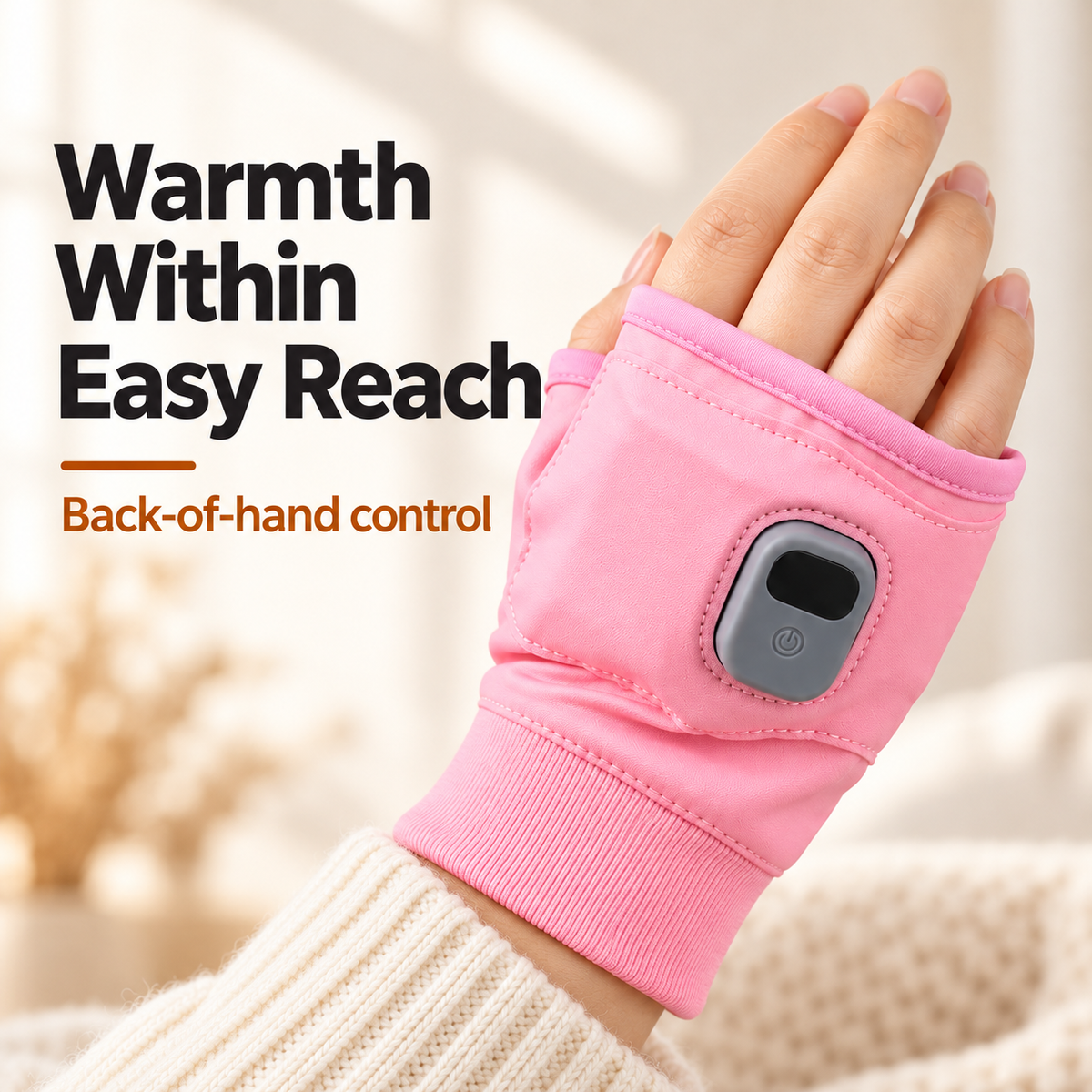 🧤 Heated Fingerless Gloves with Digital Display for Work & Everyday Comfort 🔥