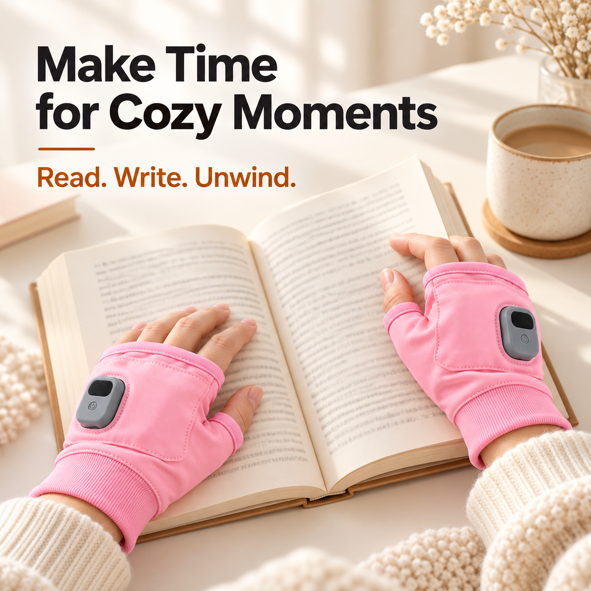 🧤 Heated Fingerless Gloves with Digital Display for Work & Everyday Comfort 🔥