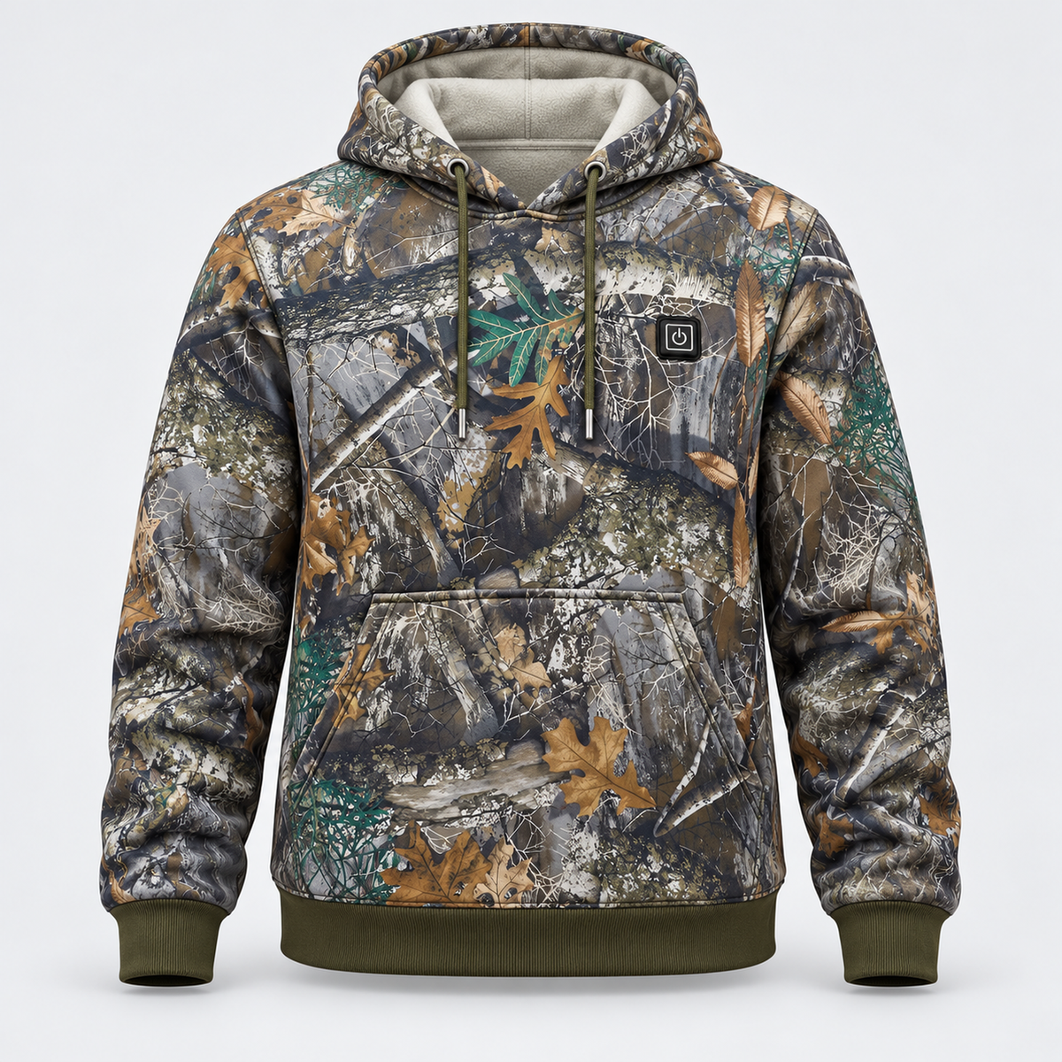🔥 7-Zone Heated Hoodie – USB Powered, 3 Heat Levels