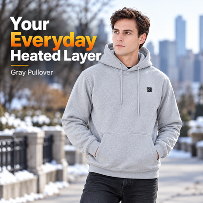 🔥 7-Zone Heated Hoodie – USB Powered, 3 Heat Levels