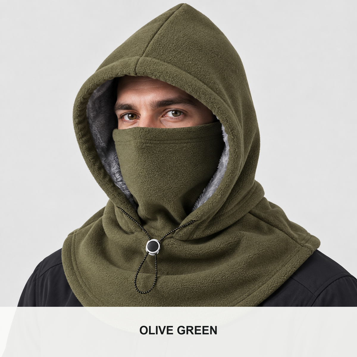 🧣❄️ Integrated Flannel Warm Face Mask & Hat – Windproof Winter Cycling Neck Cover 🚴