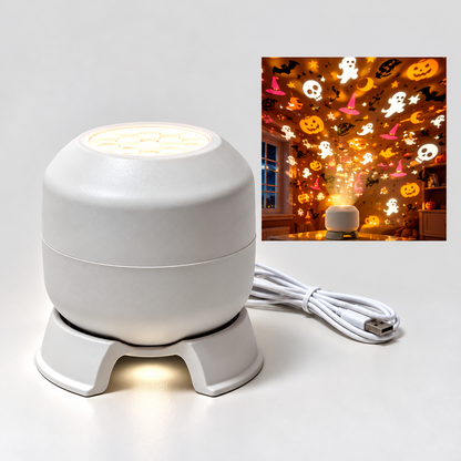 FrostyLight – Magical & Atmospheric – Rotating Projector Lamp (Christmas & Halloween)