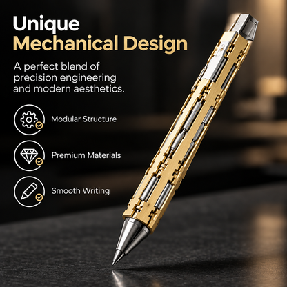 ✒️ Hancept Zero MK2 Mechanical Pen – Precision Metal Writing Tool with Stand & 3 Refills 🎁