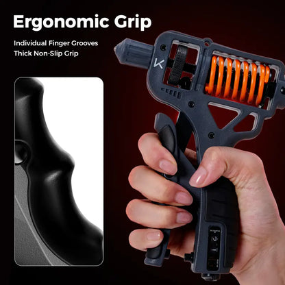 Adjustable Hand Grip Strengthener with Counter – 10–660 LBS Resistance, Ergonomic Grip & Forearm Trainer