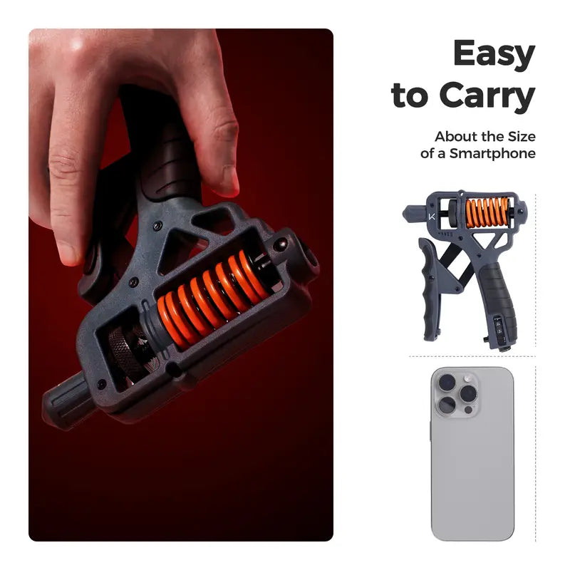 Adjustable Hand Grip Strengthener with Counter – 10–660 LBS Resistance, Ergonomic Grip & Forearm Trainer