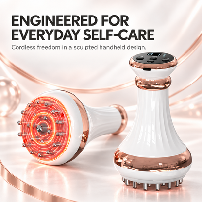 💆‍♀️✨ Lymphatic Drainage & Anti-Cellulite Massager – Warming Vibration Body Sculpting Tool 🤍