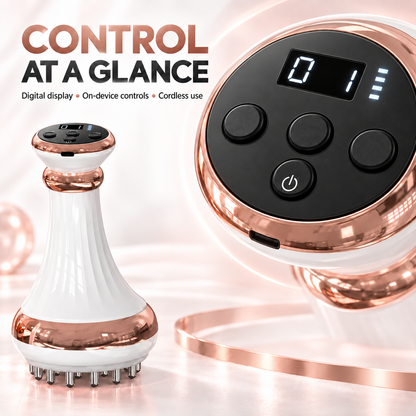 💆‍♀️✨ Lymphatic Drainage & Anti-Cellulite Massager – Warming Vibration Body Sculpting Tool 🤍