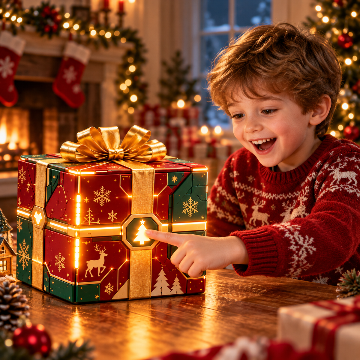 🎄 Transforming Christmas Tree Gift Box – Magical Holiday Surprise Decoration