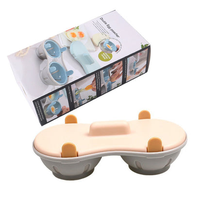 🥚 Premium Dual-Compartment Microwave Egg Poacher – Cook Two Poached Eggs Quickly ⏱️