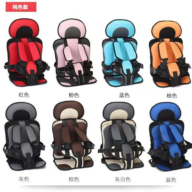 Kids' car seat booster cushion - portable, easy-to-use, height-adjustable for car seats, suitable for children aged 6 months to 6 years, standard car seat cushion