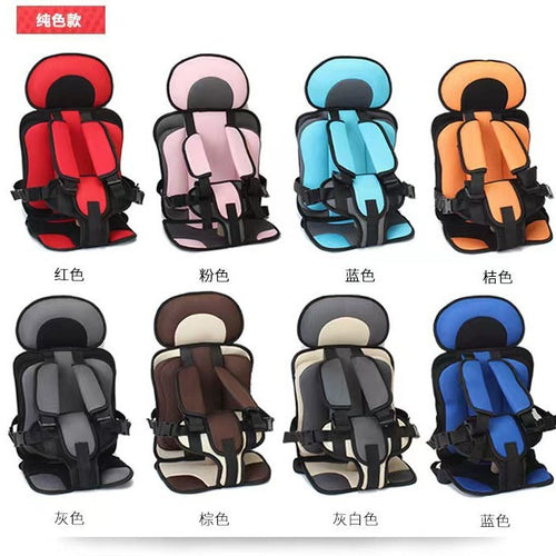 Kids' car seat booster cushion - portable, easy-to-use, height-adjustable for car seats, suitable for children aged 6 months to 6 years, standard car seat cushion
